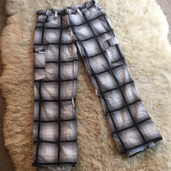 Roxy Pants - Roxy Snowboard Snowpants Plaid Pants Medium Med